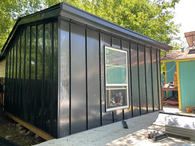 Black standing seam metal wall panels for Metal Roof Installation in West Chester